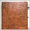 Ryc. 16. Mapa pielgrzymek na drewnianym instrumencie typu kompendium wykonanym przez Erharda Etzlauba, Norymberga, 1513 r. Planetarium Adlera i Muzeum Astronomii, DPW-22