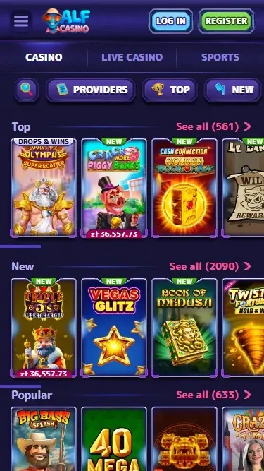 Alfcasino games